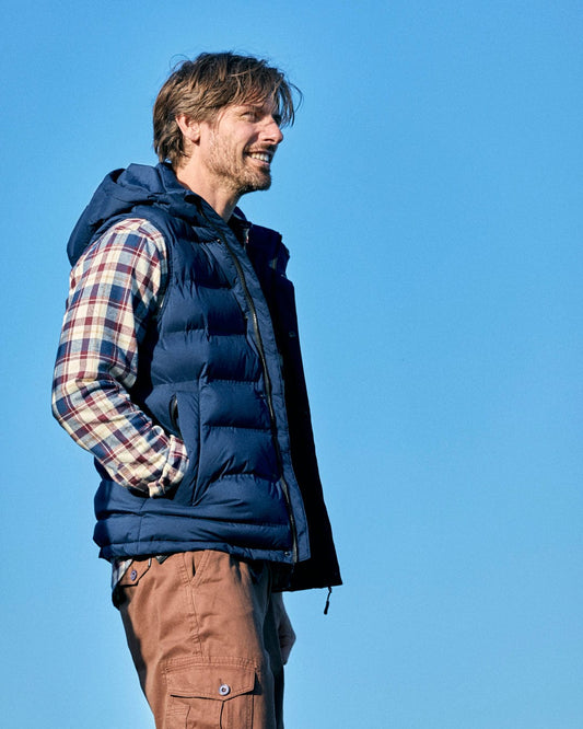 Resin - Mens Padded Gilet - Blue