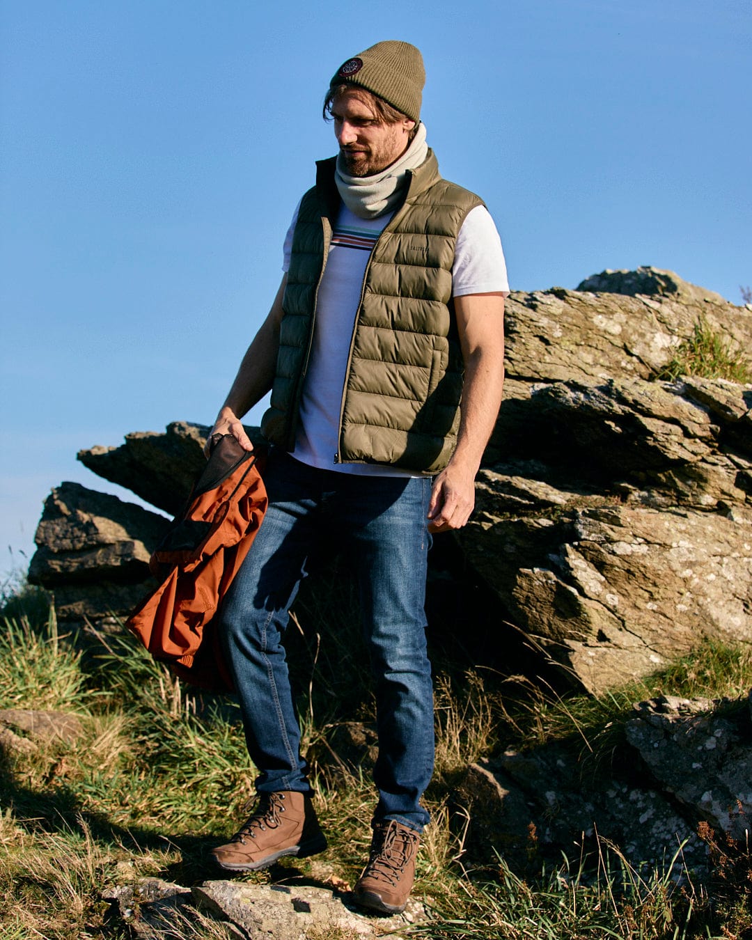 Resin - Mens Padded Gilet - Green