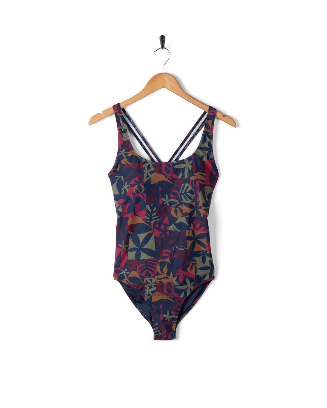 Balance Womens UPF50+ Swimsuit Blue Print - Main Image