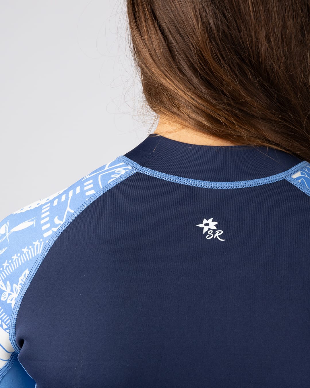 Island Tiles Womens 1.5mm Springsuit in Blue