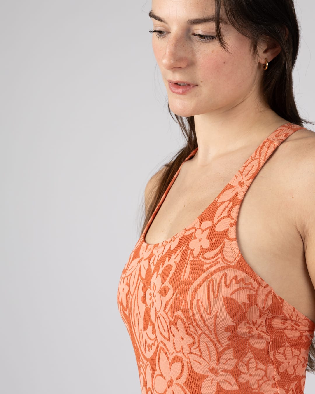 Dali Womens Swimsuit in Light Orange