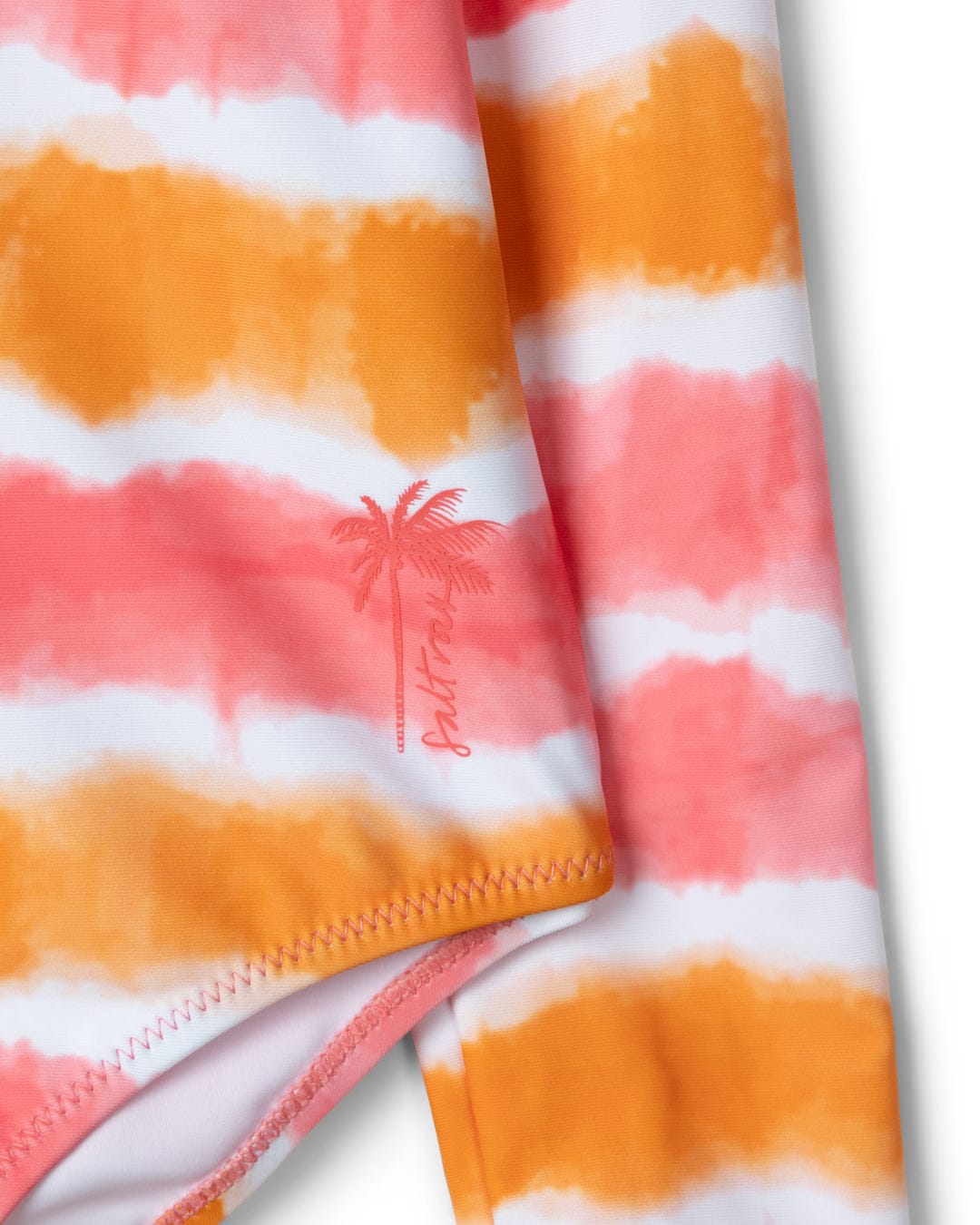 Accoya Kids Tie Dye Swimsuit in Pink/Orange