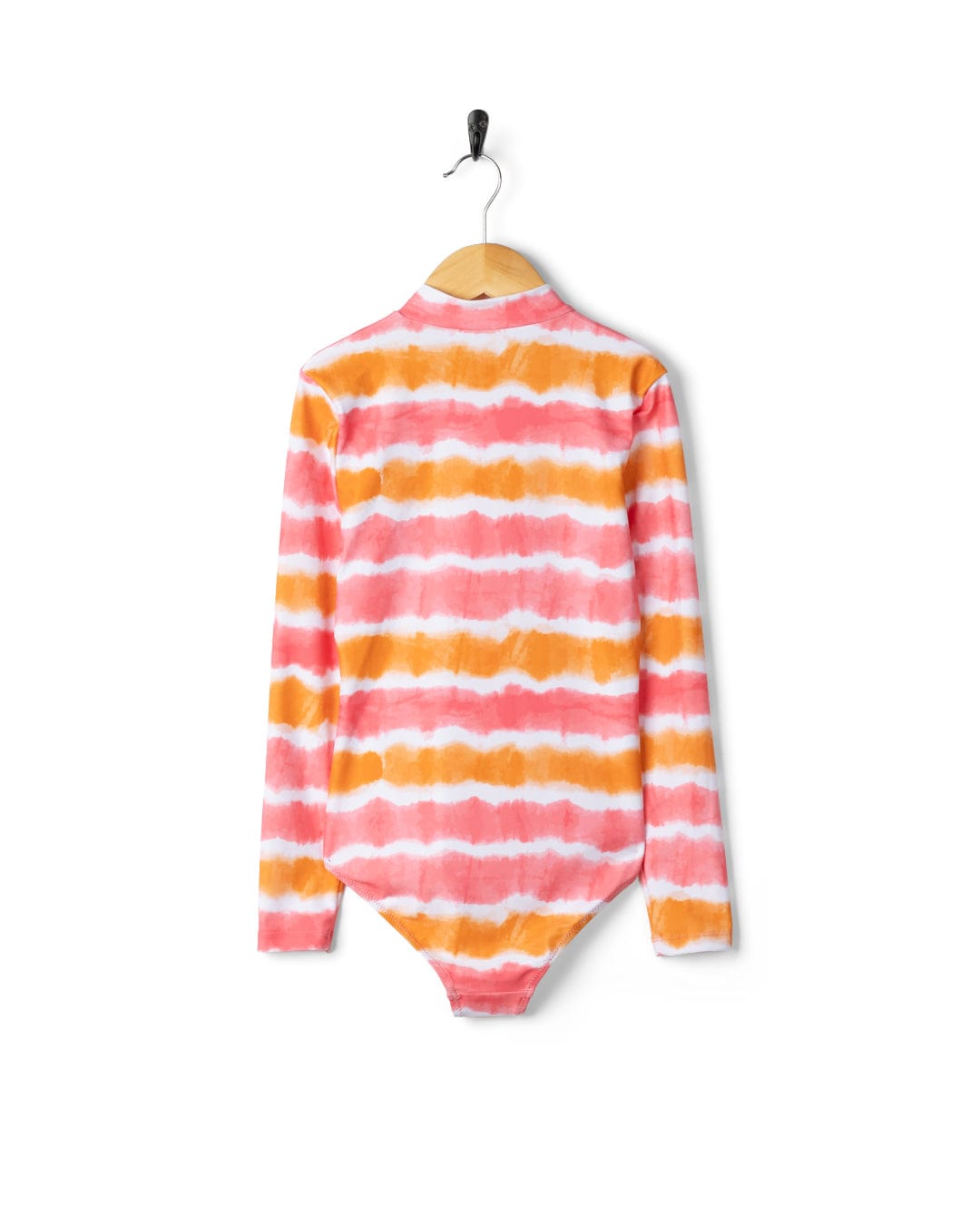 Accoya Kids Tie Dye Swimsuit in Pink/Orange