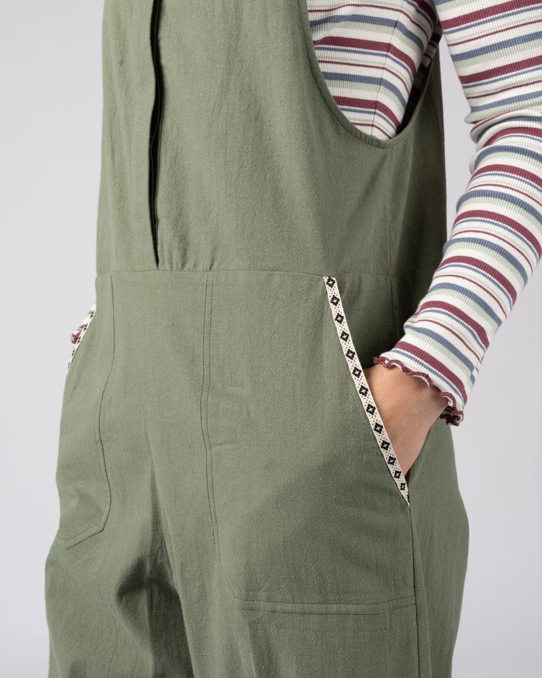 Kensa - Womens Dungarees - Green