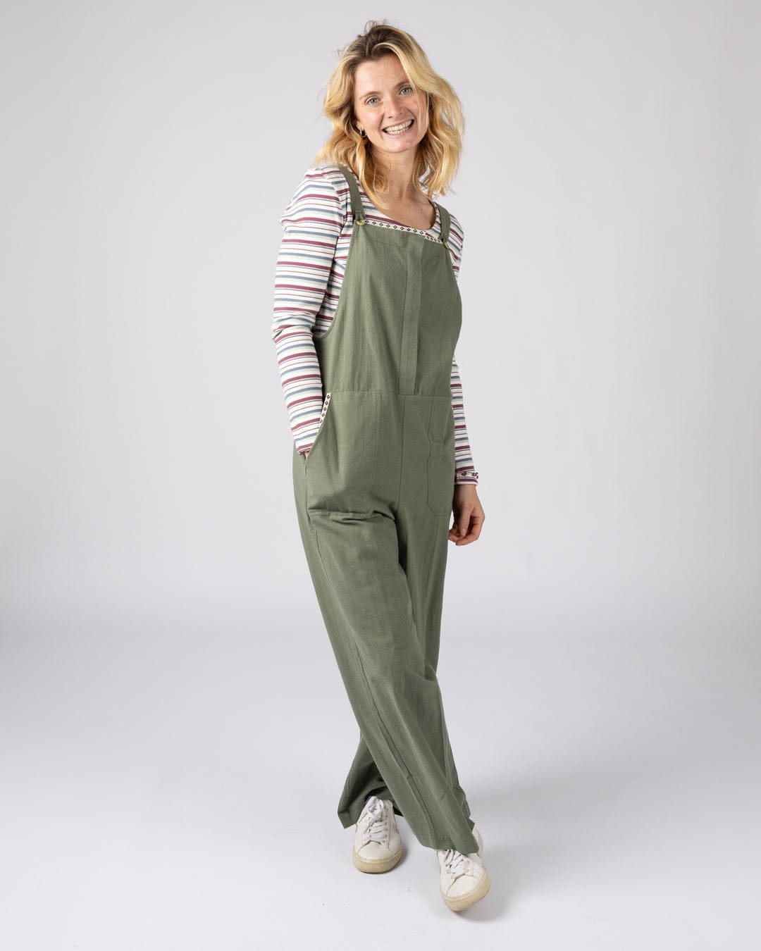 Kensa - Womens Dungarees - Green