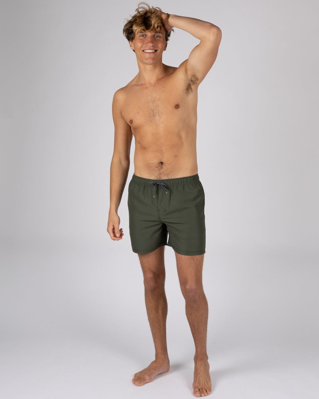 Putts Mens Swimshorts in Dark Green
