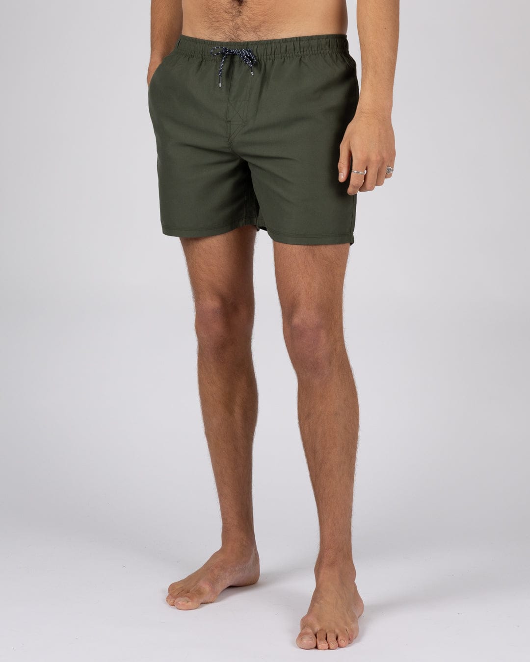 Putts Mens Swimshorts in Dark Green