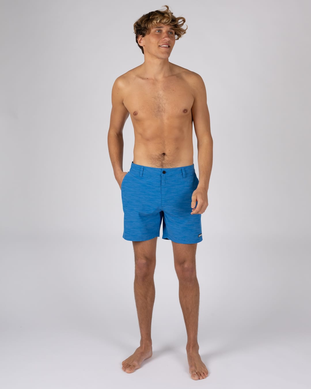 Amphibian 17 Mens Hybrid Shorts in Blue