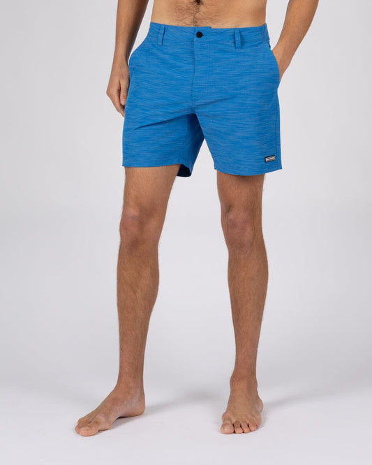 Amphibian 17 - Mens Hybrid Board Shorts - Mid Blue
