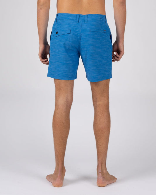 Amphibian 17 - Mens Hybrid Board Shorts - Mid Blue