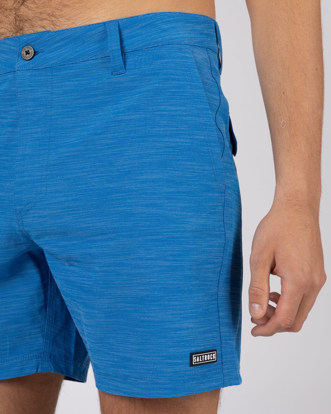 Amphibian 17 Mens Hybrid Board Shorts in Mid Blue