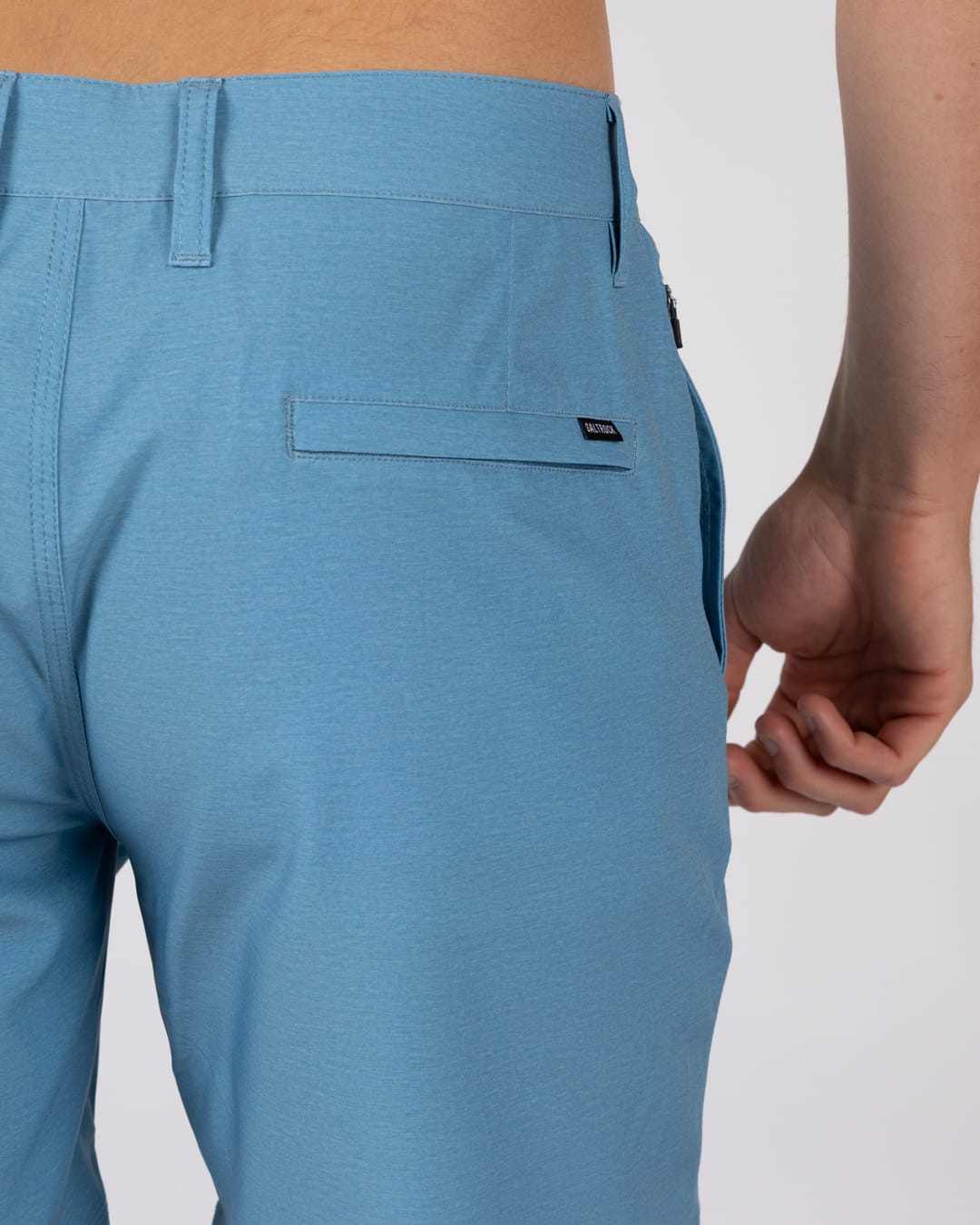 Amphibian 17 Mens Hybrid Board Shorts in Mid Blue