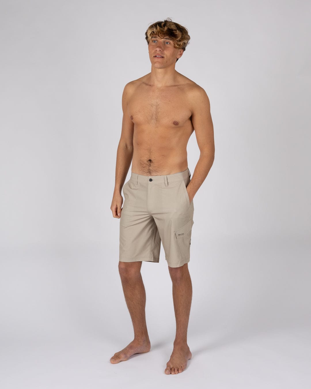 Cargo Amphibian II 21 Mens Hybrid Shorts in Light Brown
