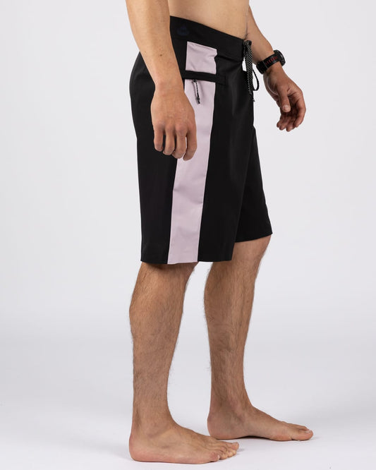 Heritage Panel Mens Swim Short in Dark Grey