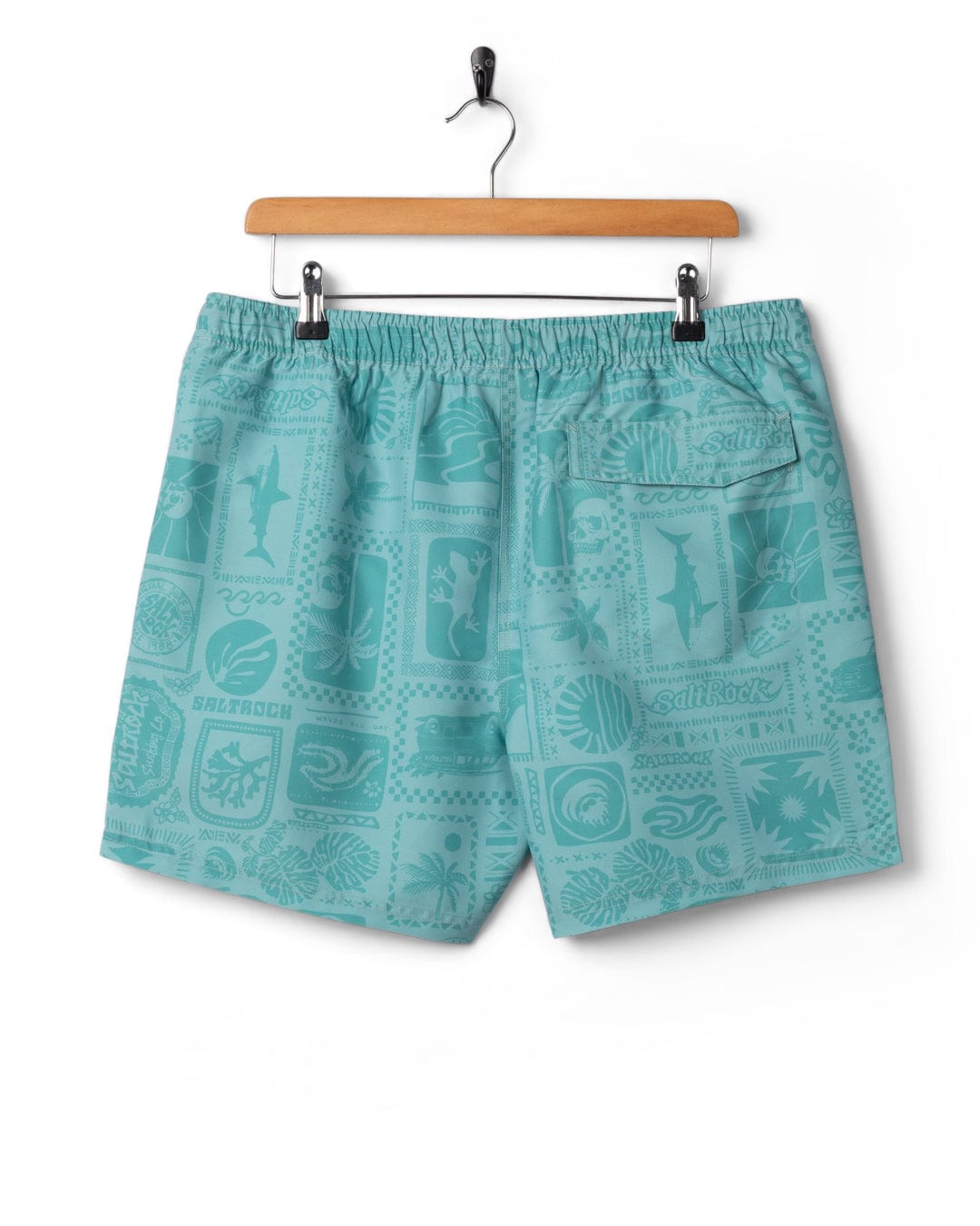 Heritage Tiles Mens Swimwear in Blue