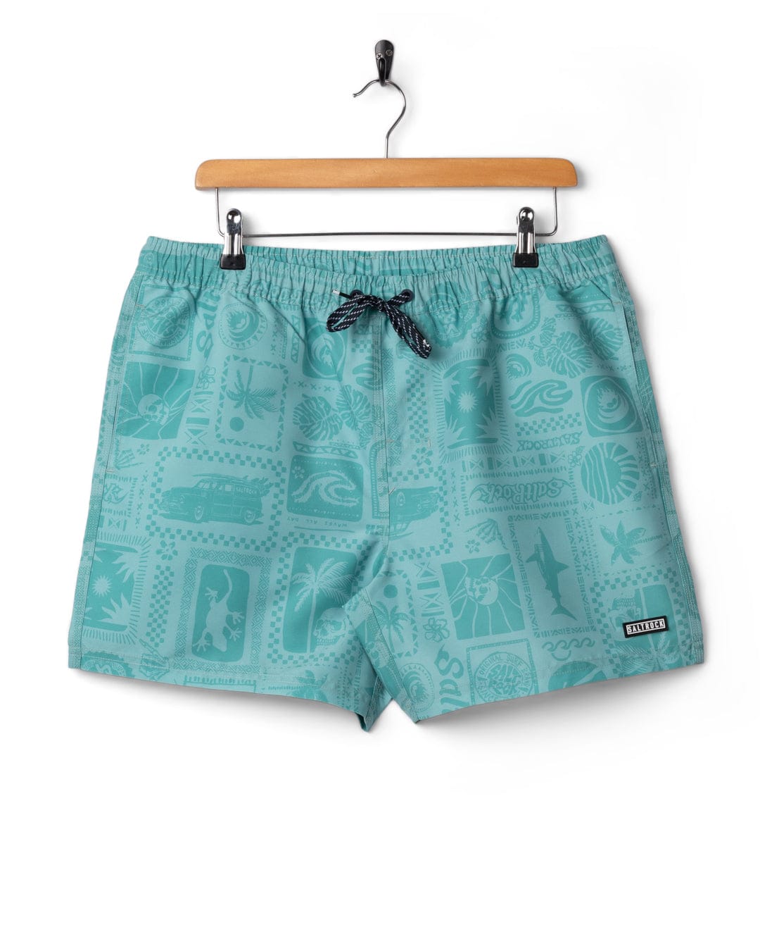 Heritage Tiles Mens Swimwear in Blue