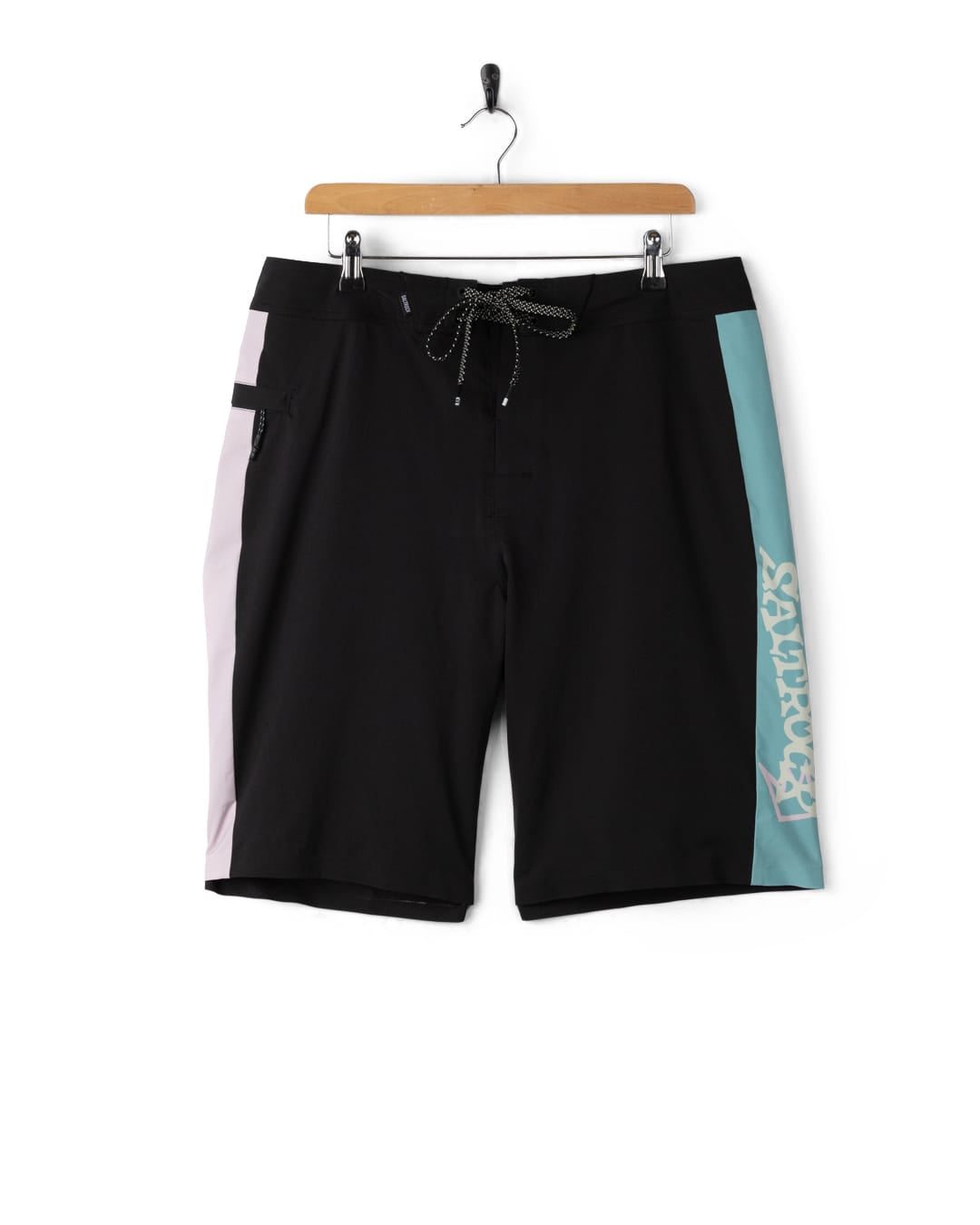 Heritage Panel Mens Swim Short in Dark Grey
