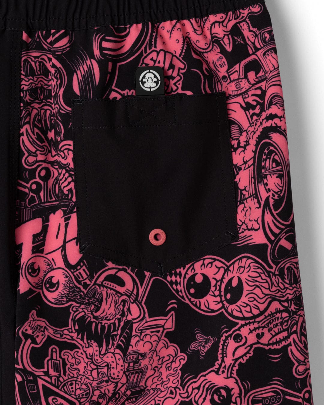 Creep Club Boardshort Kids Swim Short in Black