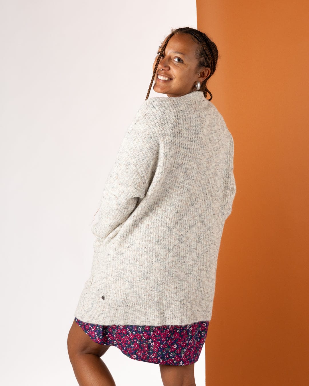 Juno - Wmens Longline Cardigan - Cream