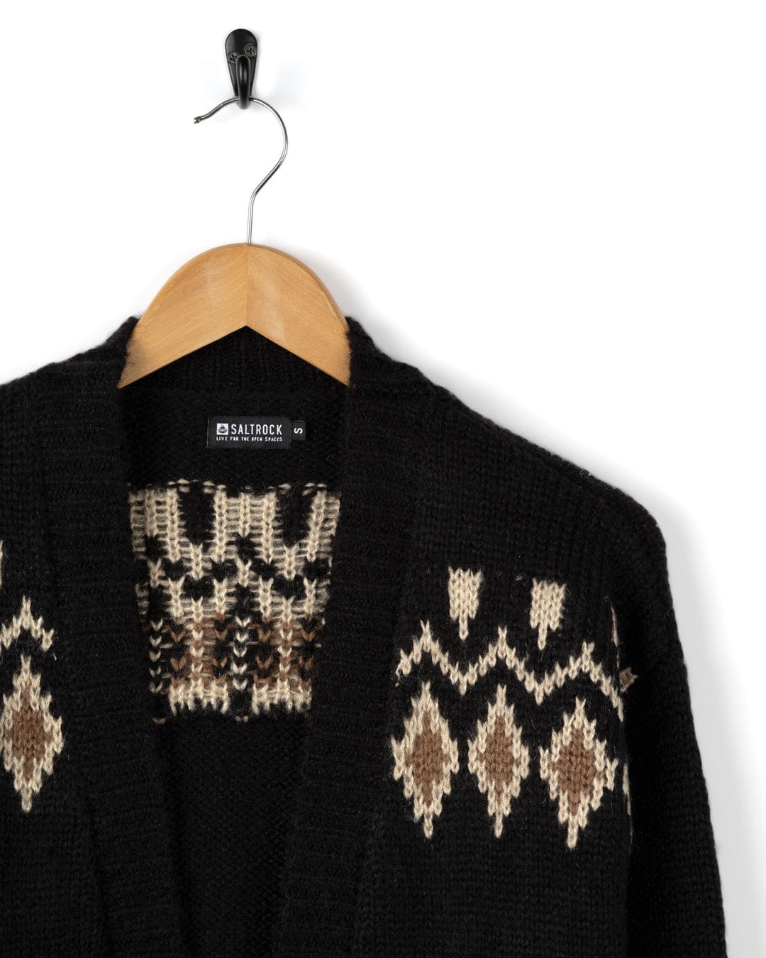 Etta - Womens Longline Cardigan - Black