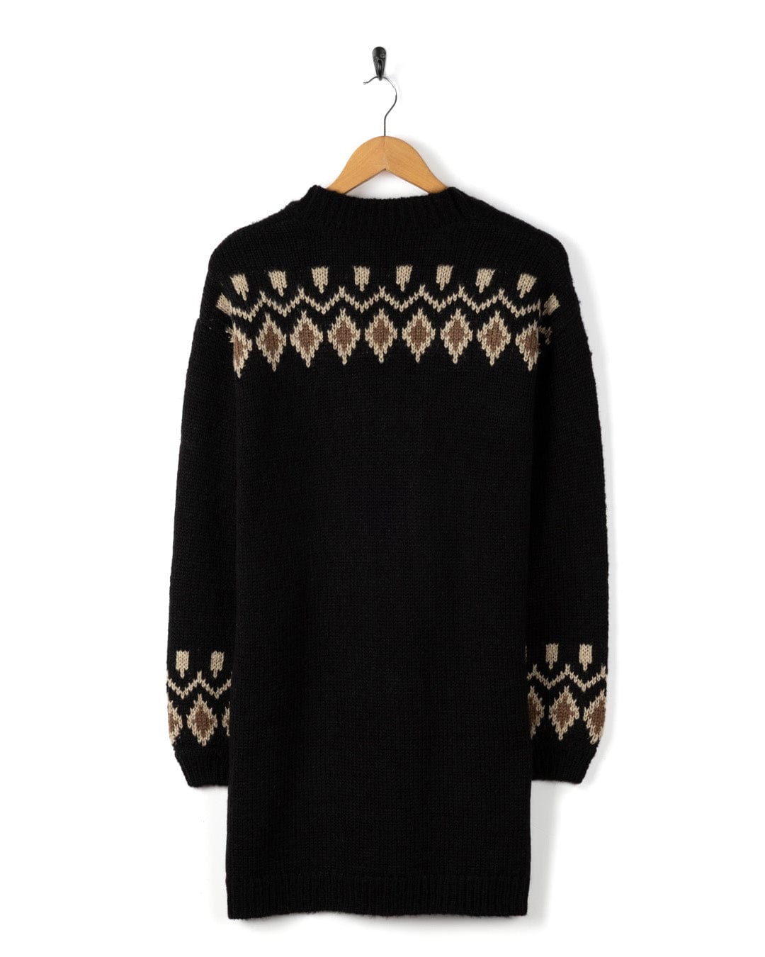 Etta - Womens Longline Cardigan - Black