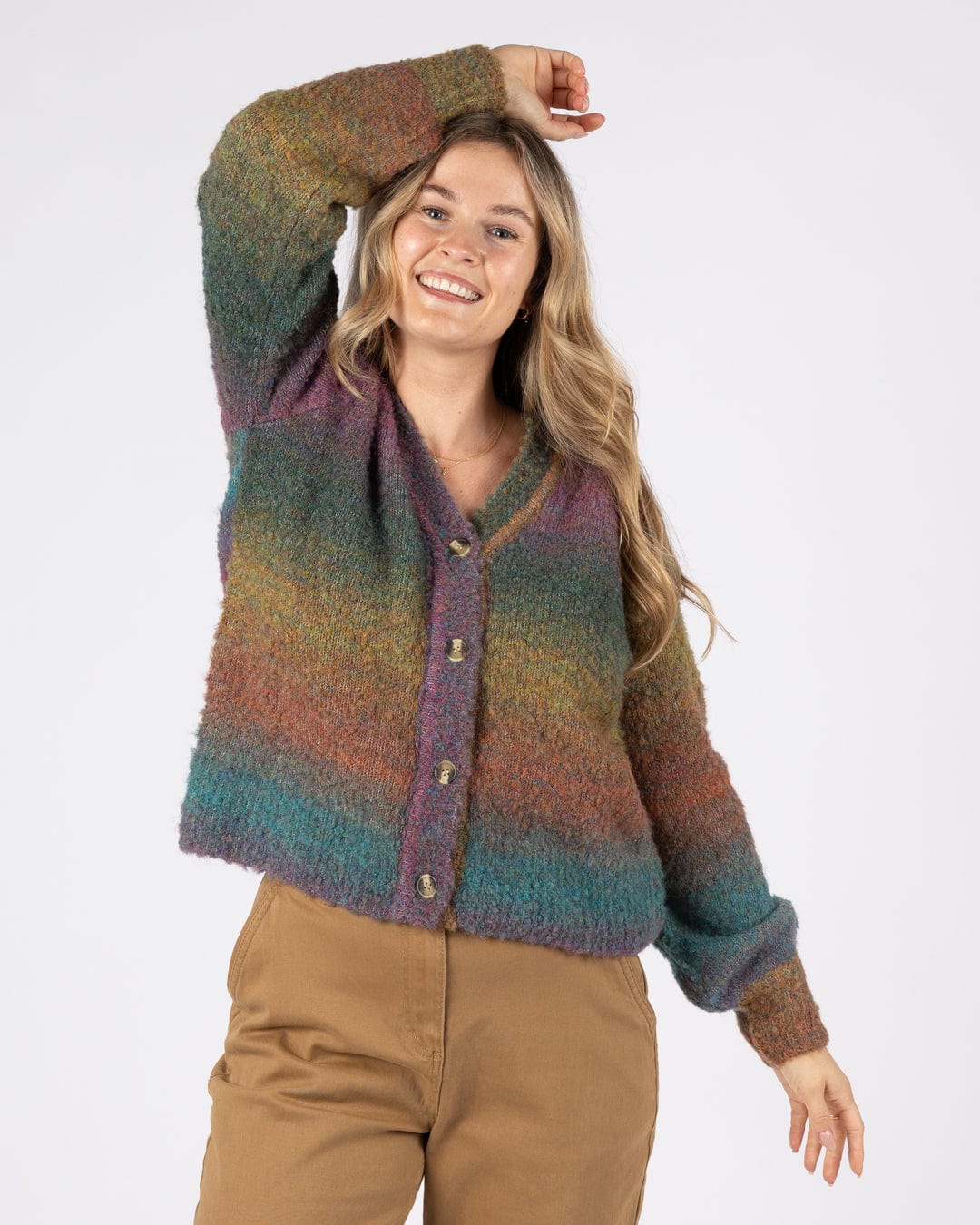 Tessa - Womens Knitted Cardigan - Multi