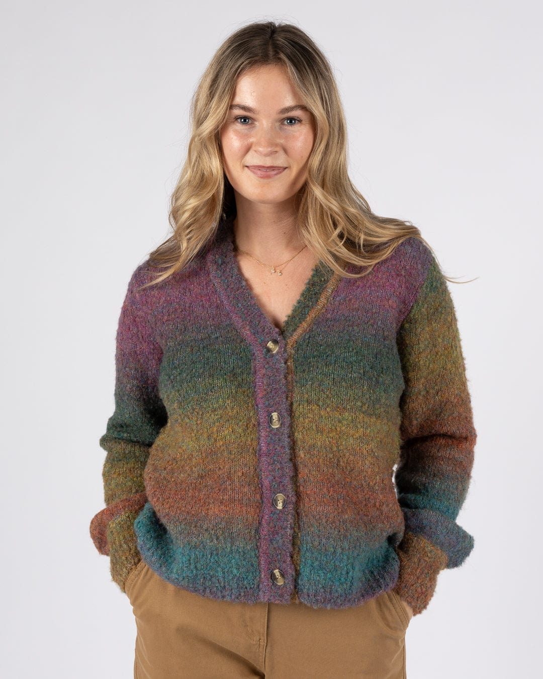 Tessa Womens Knitted Cardigan Multi tessa-womens-knitted-cardigan-multi