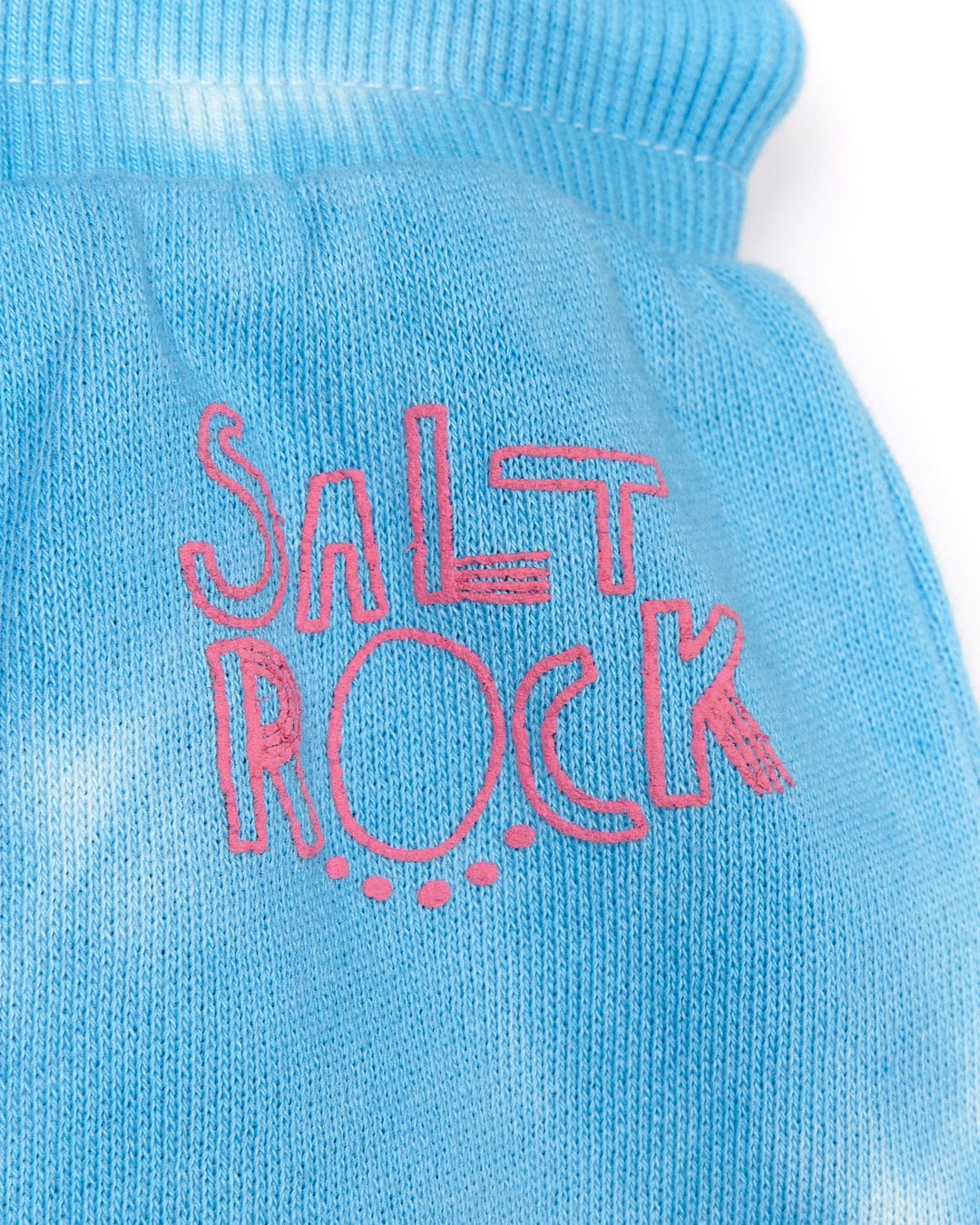The Coralia - Kids Tie Dye Sweat Short - Pink by Saltrock in blue.