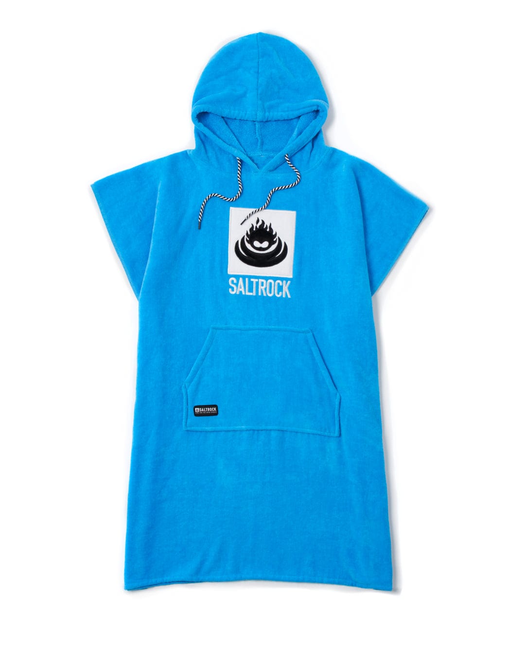 Blue hooded sleeveless top from Saltrock with the 