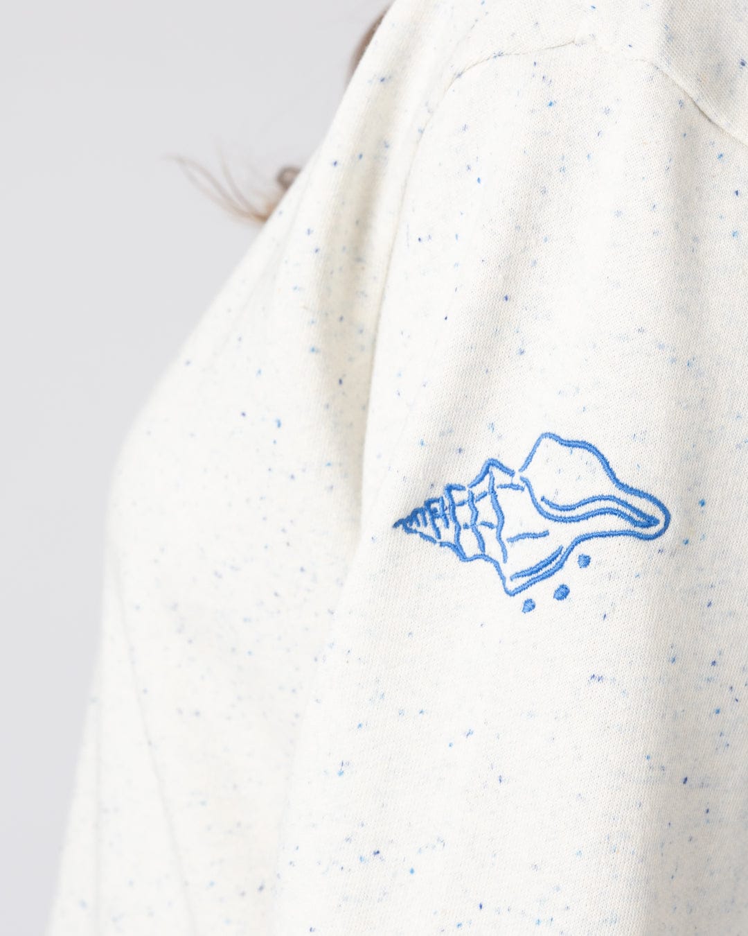Clemmie Womens Sweat Cardigan in Cream