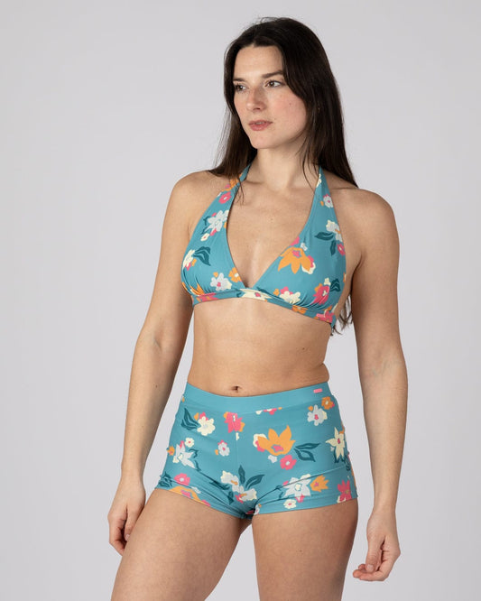 Surf Daze - Womens Bikini Top - Blue