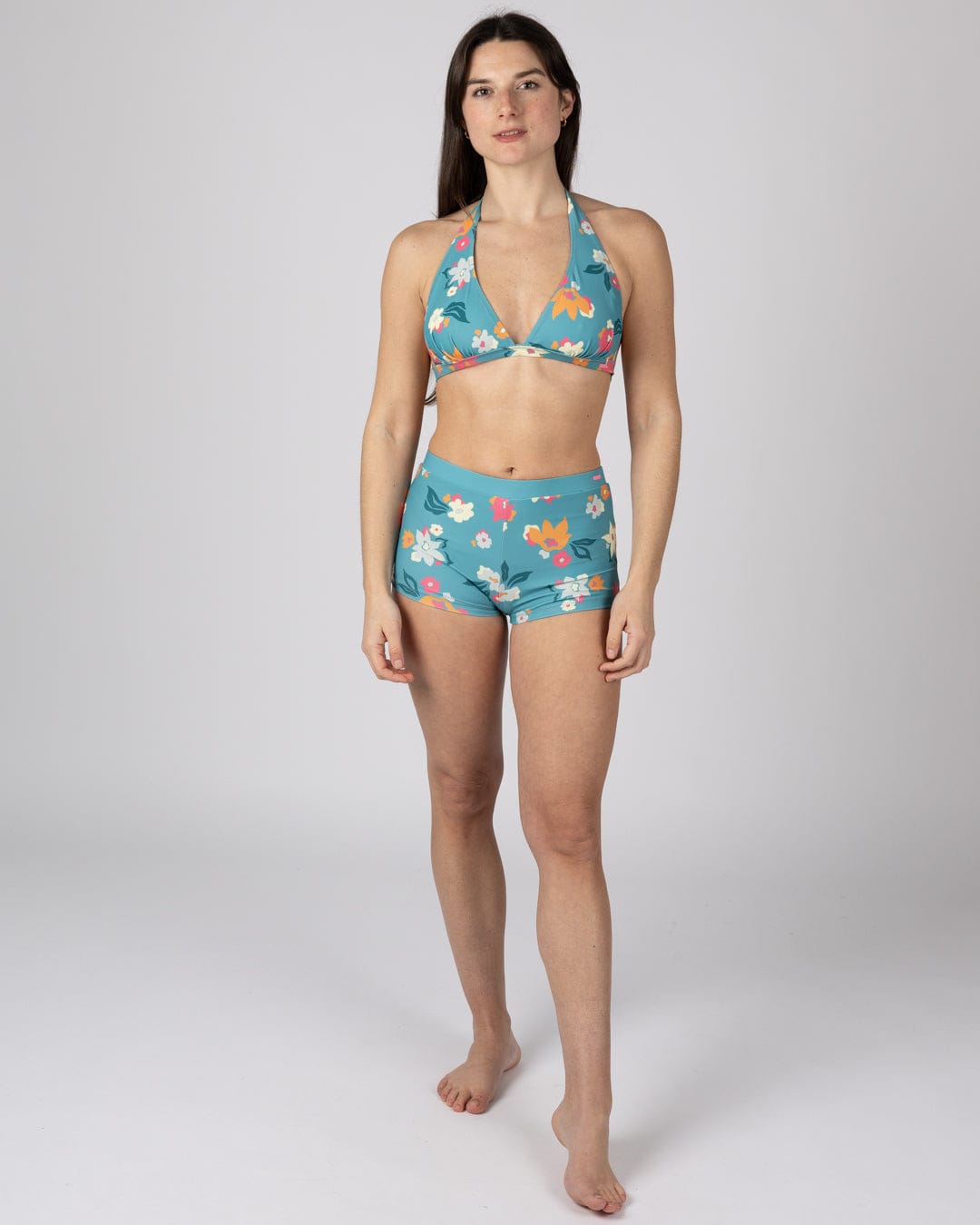 Surf Daze - Womens Bikini Top - Blue