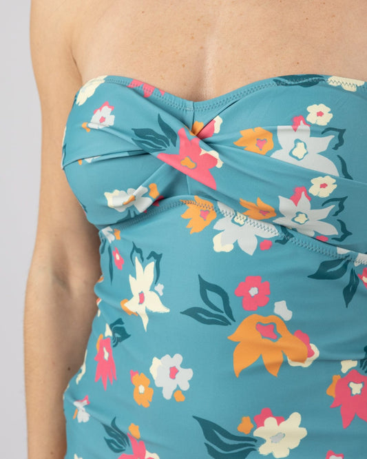 Surf Daze - Womens Tankini Top - Blue