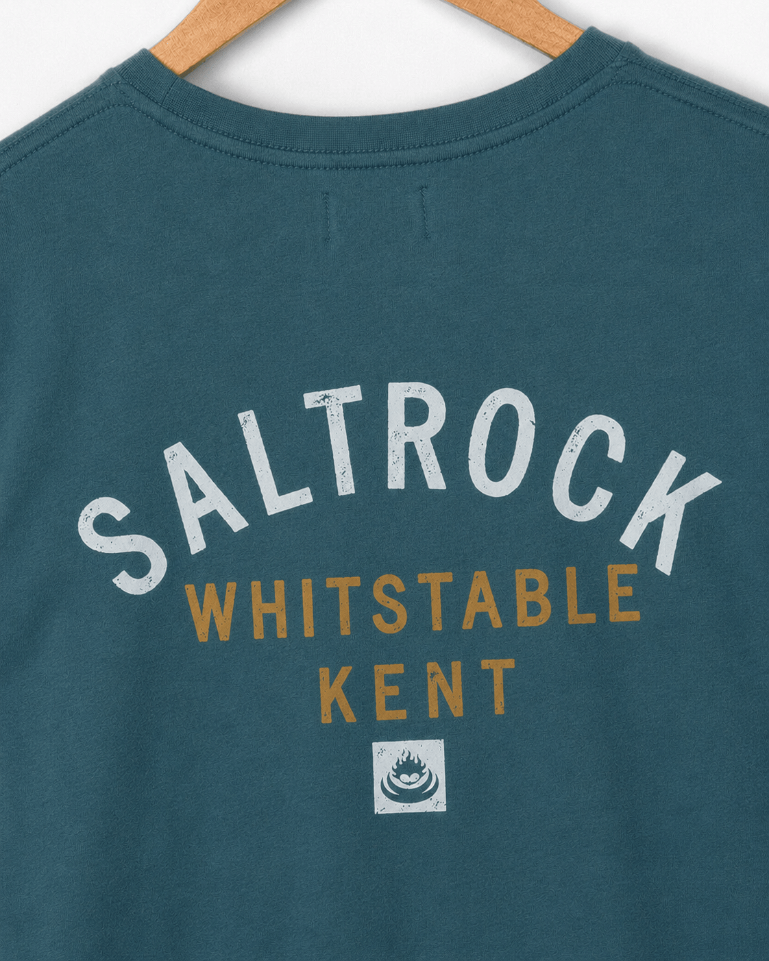 Whitstable Mens Location T-Shirt in Teal