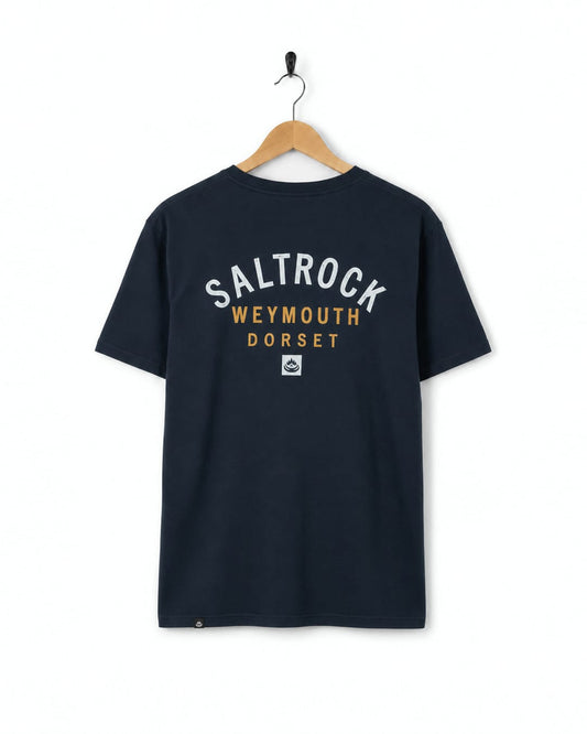 Weymouth Location Mens T-Shirt in Blue