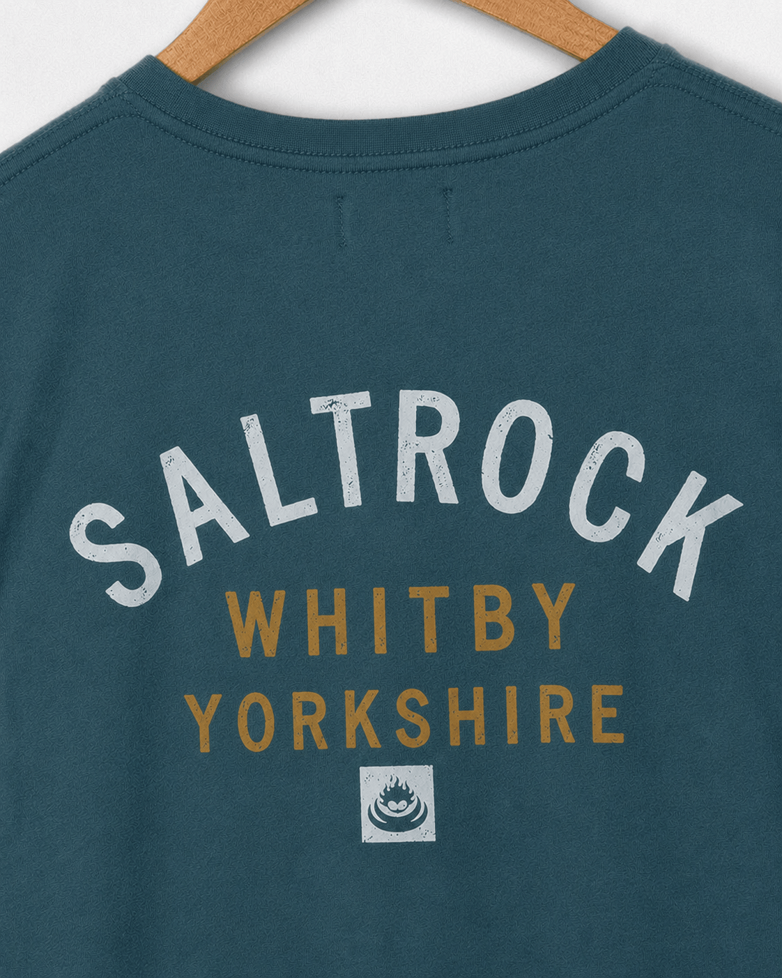 Whitby Mens Location T-Shirt in Teal
