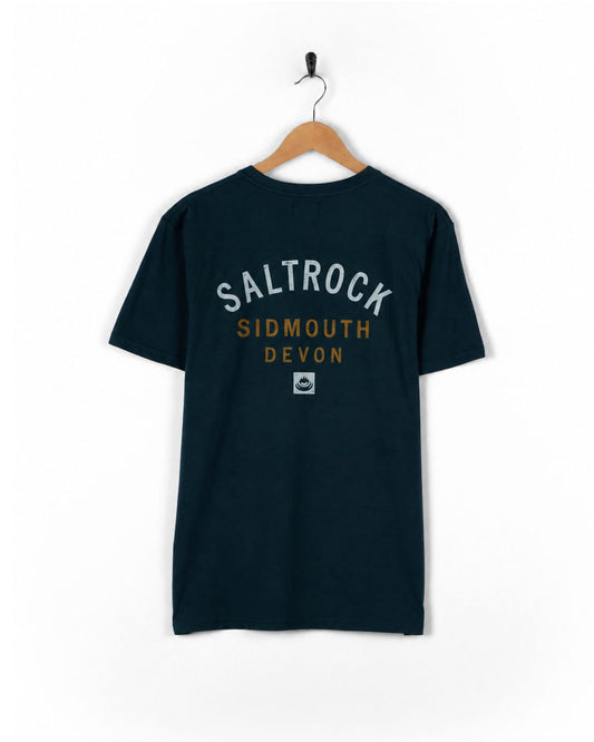 Sidmouth Mens Location T-Shirt in Blue