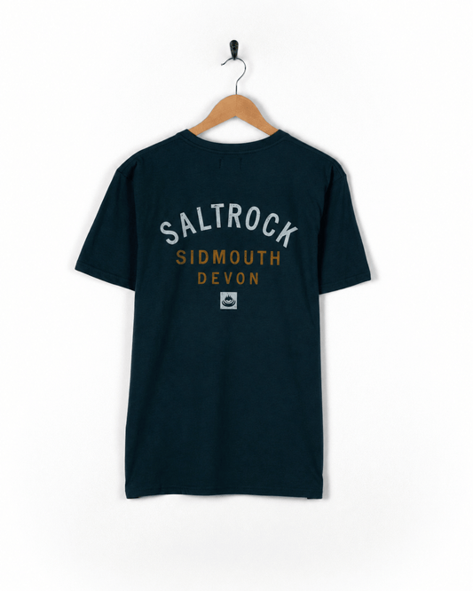 Sidmouth Mens Location T-Shirt in Blue