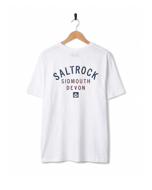 Sidmouth Mens Location T-Shirt in White