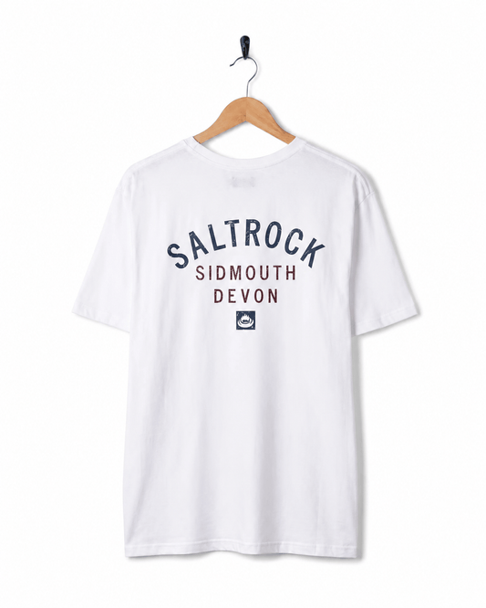 Sidmouth Mens Location T-Shirt in White