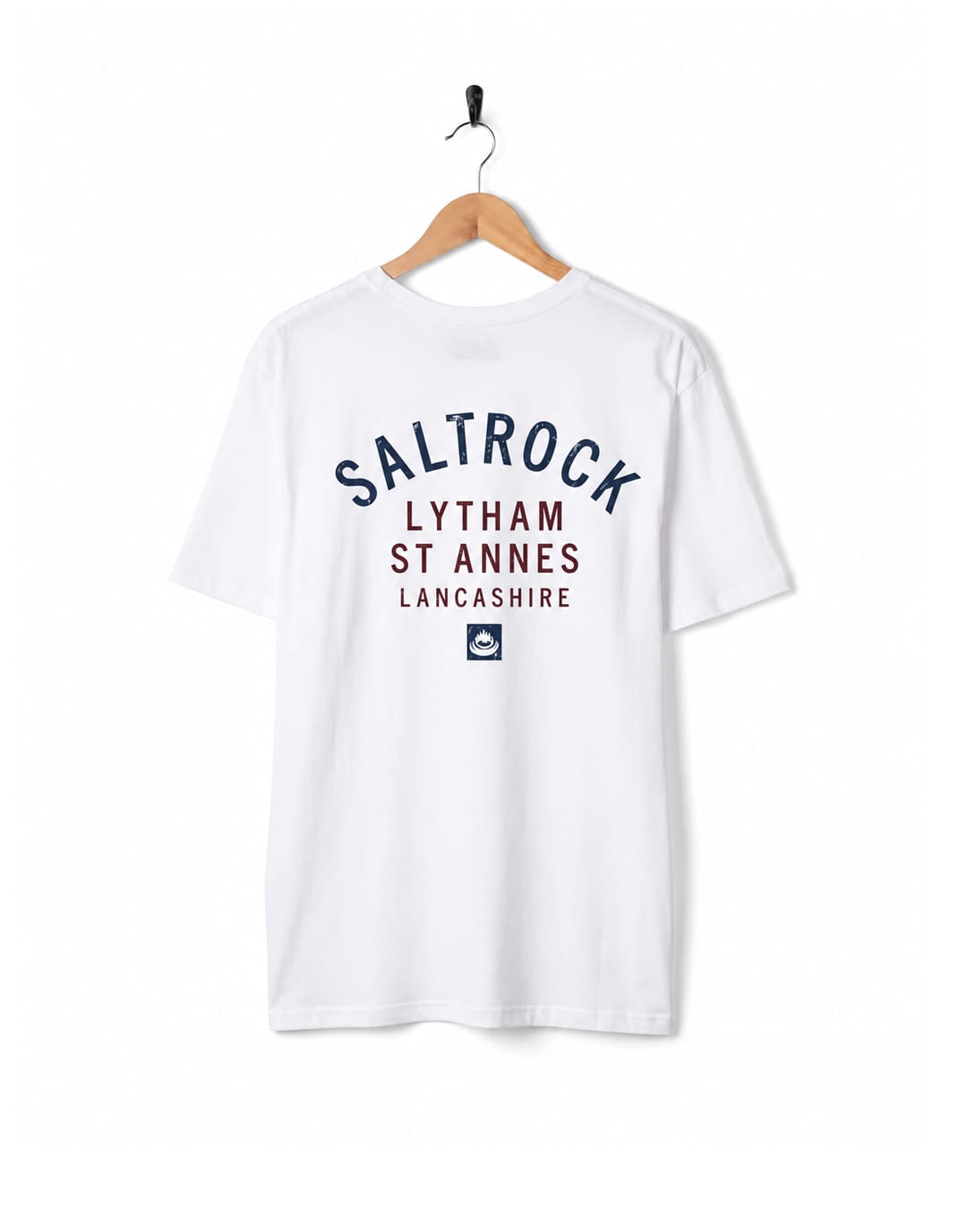 Lytham St Annes Mens Location T-Shirt in White