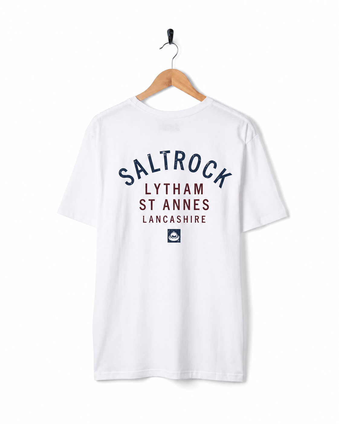 Lytham St Annes Mens Location T-Shirt in White