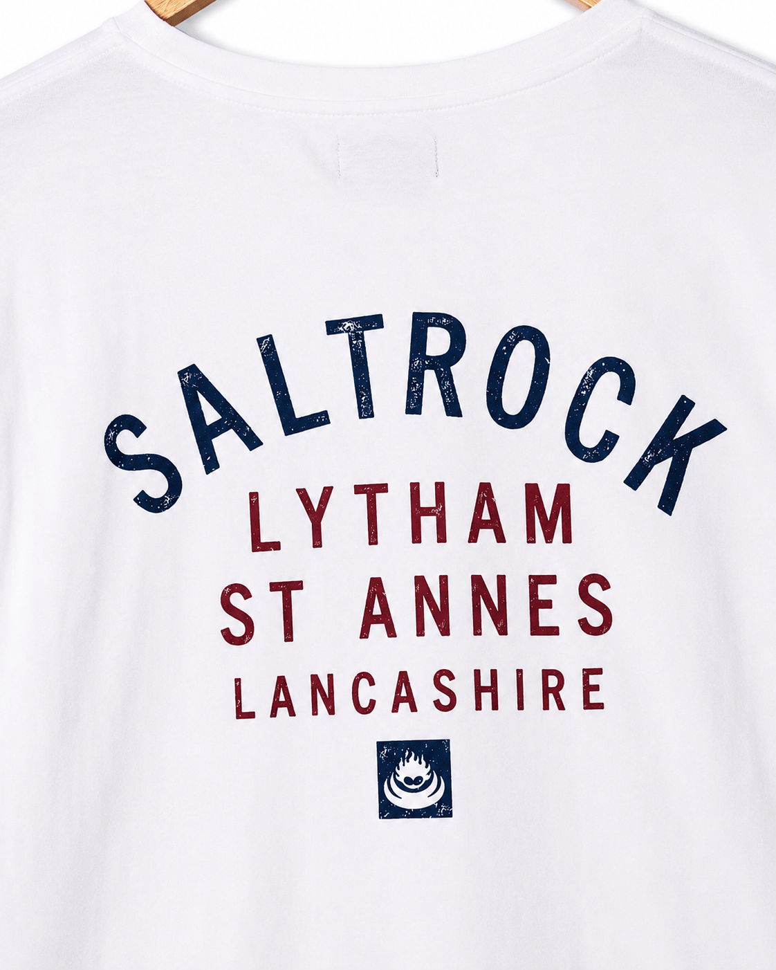 Lytham St Annes Mens Location T-Shirt in White