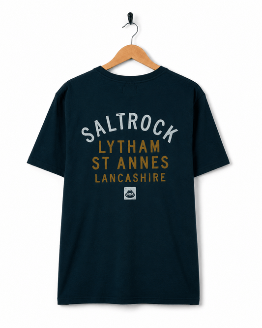 Lytham St Annes Mens Location T-Shirt in Blue