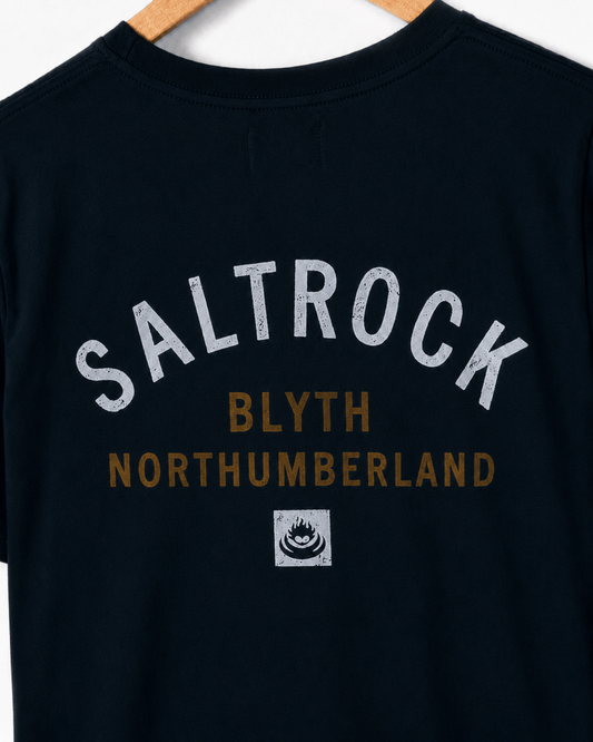 Blyth Mens Location T-Shirt in Blue