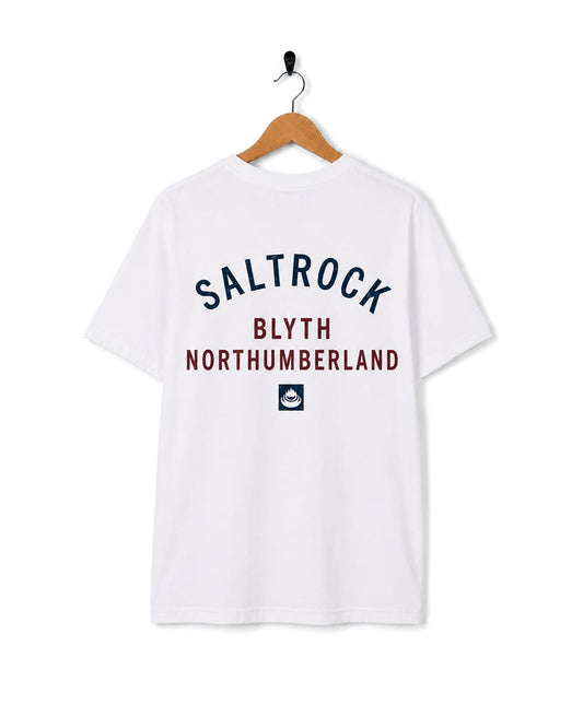 Blyth Mens Location T-Shirt in White