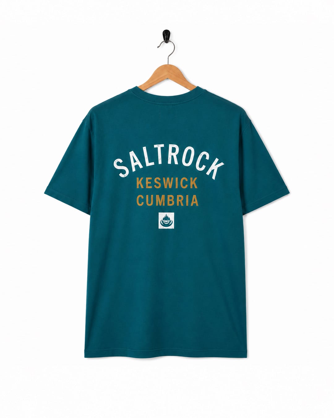 Keswick Mens Location T-Shirt in Teal