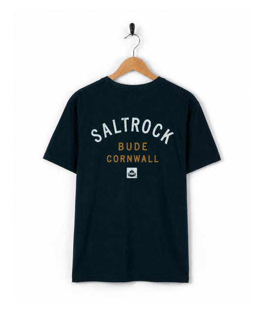 Bude Mens Location T-Shirt in Blue