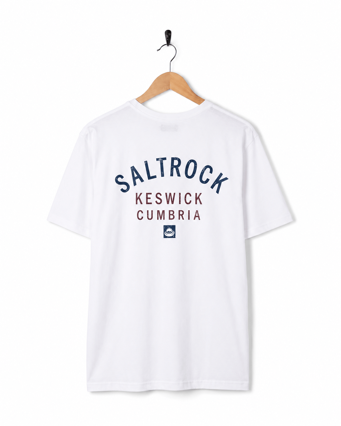 Keswick Mens Location T-Shirt in White