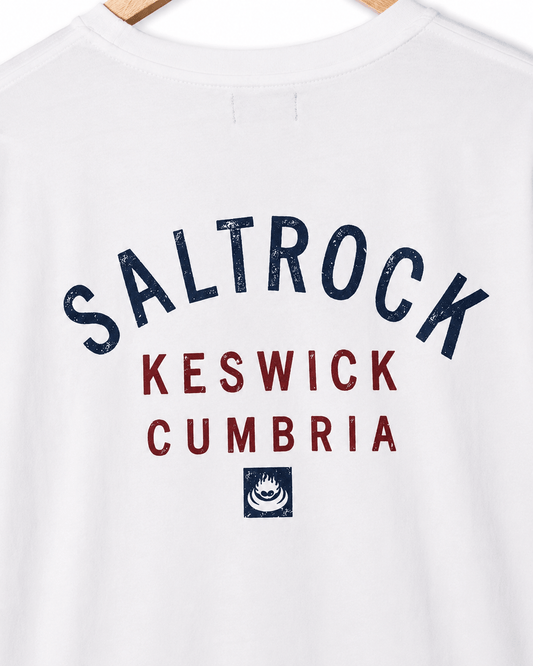 Keswick Mens Location T-Shirt in White